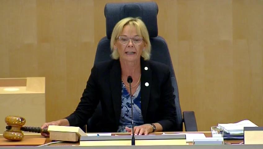 Stillbild från Debatt om förslag, Utökade möjligheter till utbyte av läkemedel