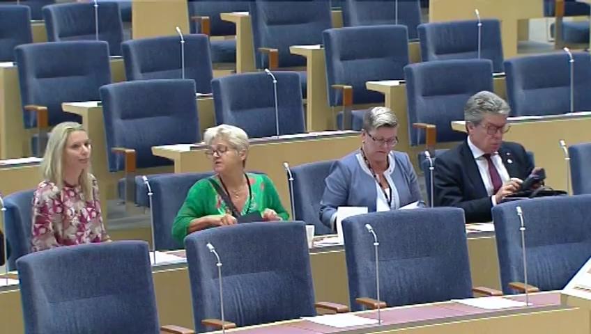 Stillbild från Debatt om förslag, Årsredovisning för staten 2017