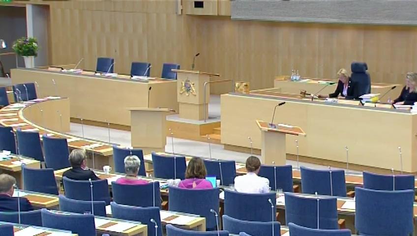 Stillbild från Debatt om förslag, Behandling av personuppgifter på utbildningsområdet
