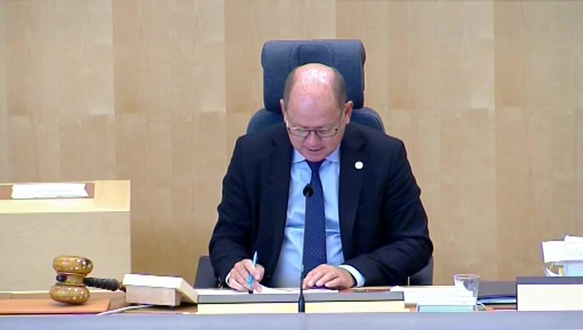 Stillbild från Debatt om förslag, Riksrevisionens rapport om tillsynen av ställföreträdare och överförmyndare