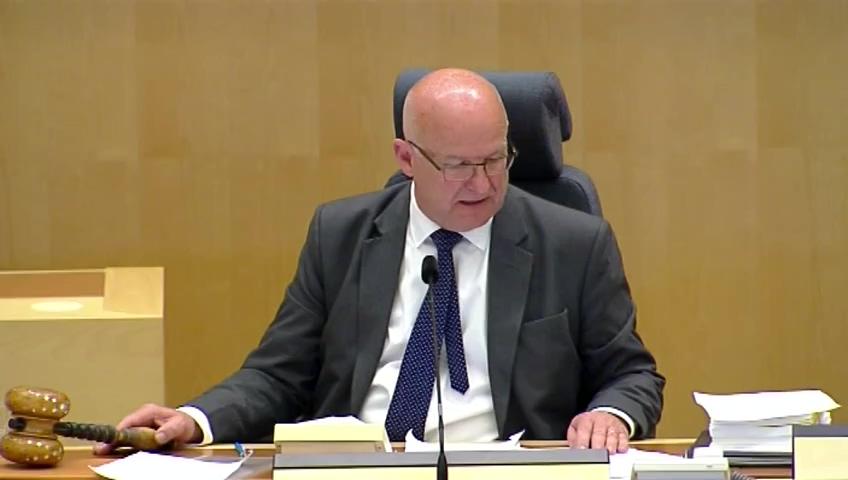 Stillbild från Debatt om förslag, Tillgång till upphovsrättsligt skyddat material för personer med synnedsättning eller annan läsnedsättning