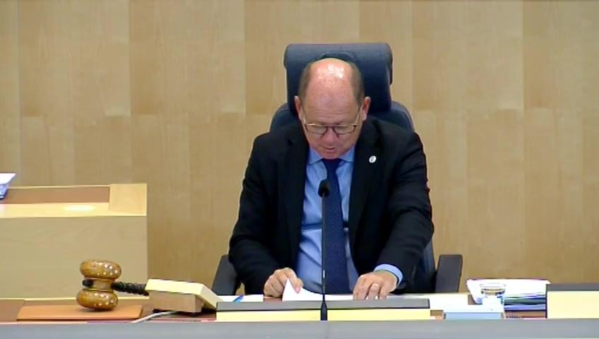 Stillbild från Debatt om förslag, Verksamhetsredogörelser för riksdagens nämnder