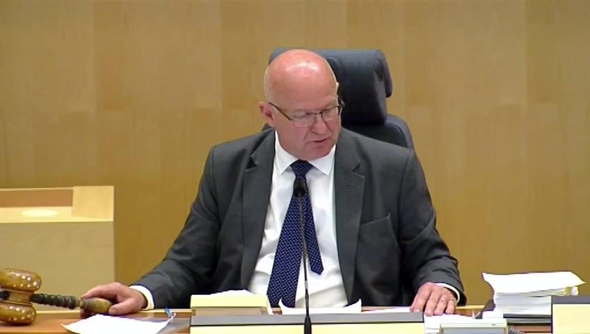 Stillbild från Debatt om förslag, Nordiskt avtal om samarbete i konkurrensfrågor