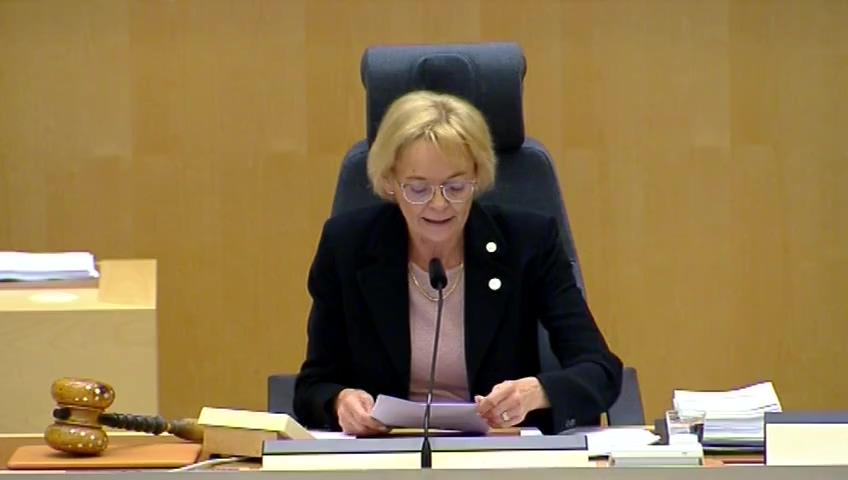 Stillbild från Debatt om förslag, Ändringar i vissa författningar inom Finansdepartementets ansvarsområde med anledning av EU:s dataskyddsreform