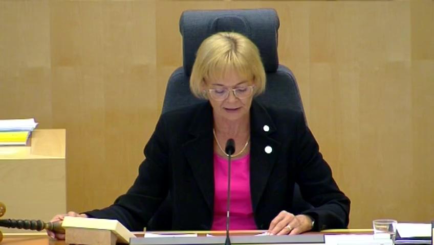 Stillbild från Debatt om förslag, Riksrevisionens rapport om inkomsteffekter av bruksvärdessystemet