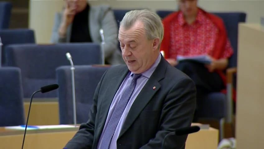 Stillbild från Interpellationsdebatt, Nytt mål för landsbygdernas utveckling