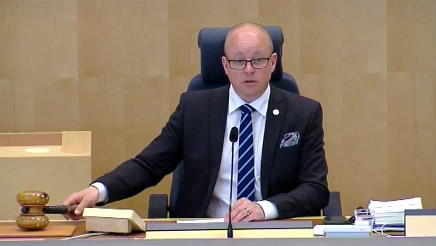 Stillbild från Debatt om förslag, En ny lag om ekonomiska föreningar