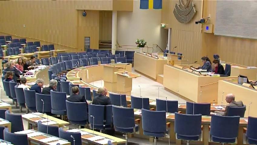 Stillbild från Debatt om förslag, Anpassning av valdatabaslagen till EU:s dataskyddsförordning