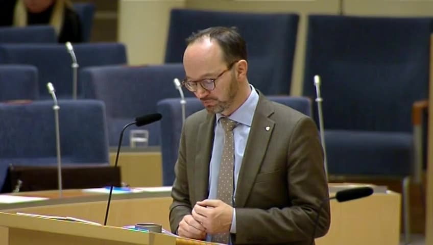 Stillbild från Interpellationsdebatt, Införandet av miljözoner