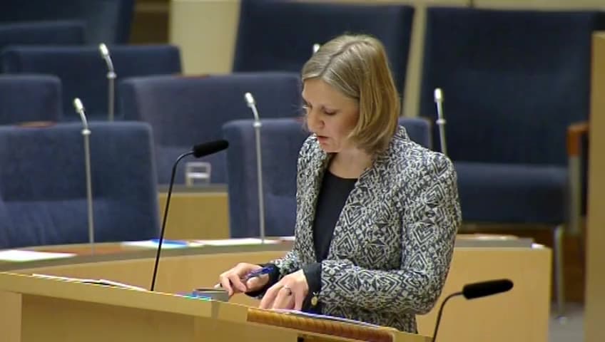 Stillbild från Interpellationsdebatt, Riksintresselagstiftningen