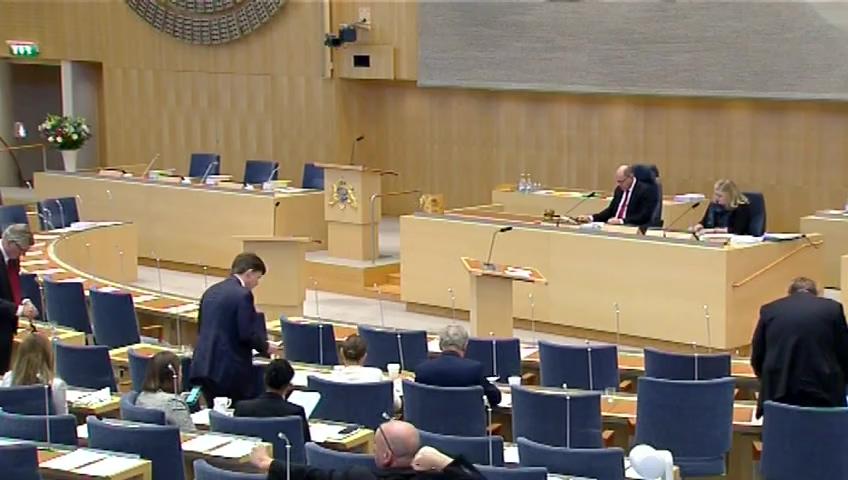 Stillbild från Debatt om förslag, Anpassning av domstolsdatalagen till EU:s dataskyddsförordning