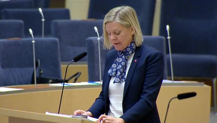 Stillbild från Interpellationsdebatt, En lastbilsskatt