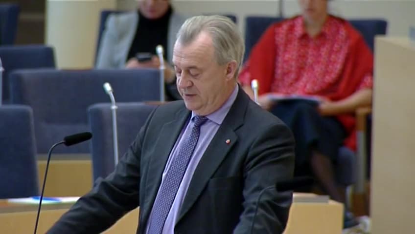 Stillbild från Interpellationsdebatt, Framtiden för skärgårdsfisket