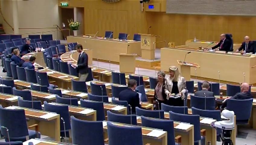 Stillbild från Debatt om förslag, En utvidgning av kapningsbrottet
