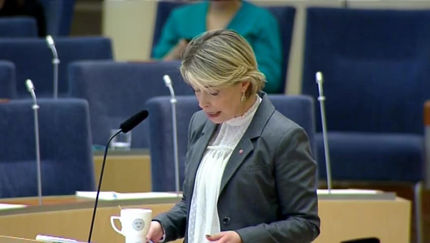 Stillbild från Interpellationsdebatt, Bristen på tandläkare