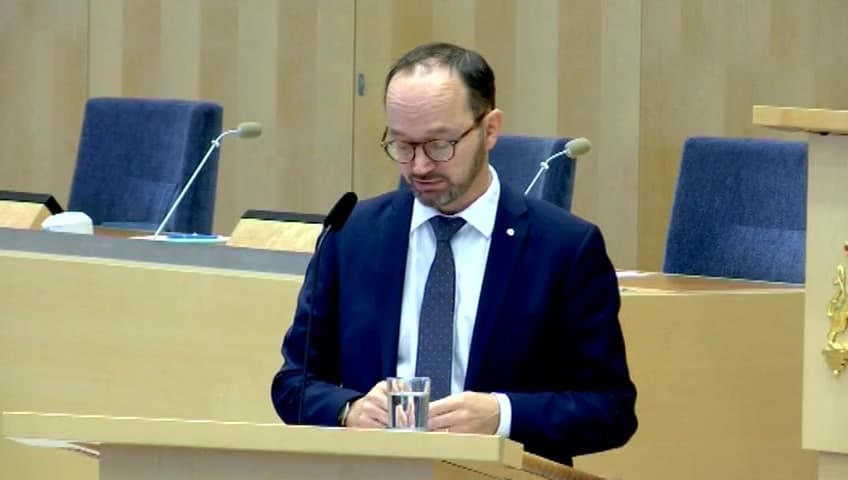 Stillbild från Interpellationsdebatt, Viltolyckor