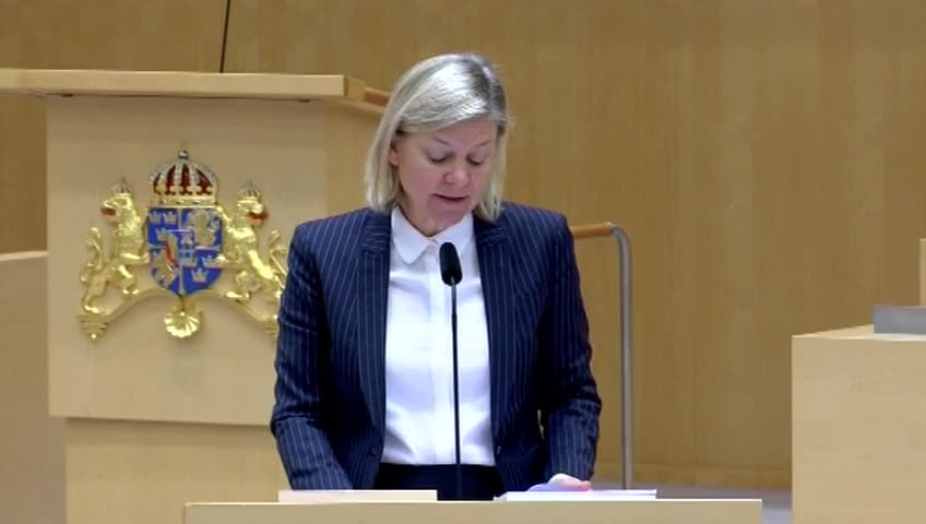 Stillbild från Interpellationsdebatt, Styrelsearvoden