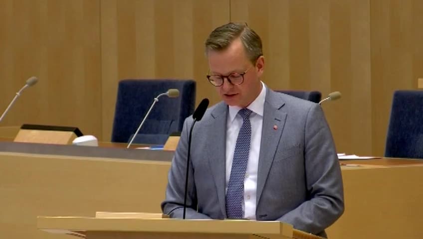 Stillbild från Interpellationsdebatt, Gröna jobb för nyanlända och långtidsarbetslösa