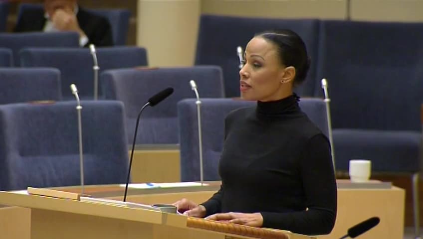 Stillbild från Interpellationsdebatt, Public service