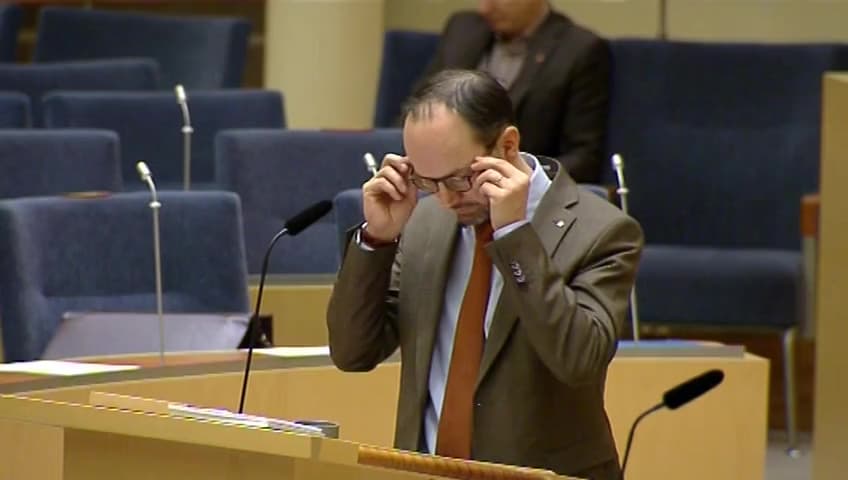 Stillbild från Interpellationsdebatt, Arlandas expansionsplaner och påverkan på klimatet