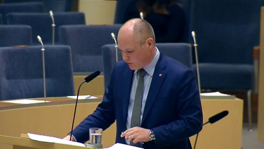 Stillbild från Interpellationsdebatt, Fler poliser i Strömsunds kommun