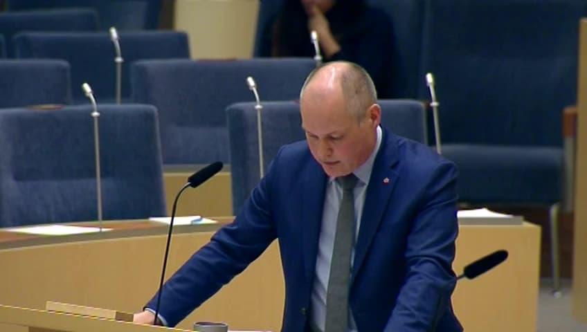 Stillbild från Interpellationsdebatt, Hastighetskontroller