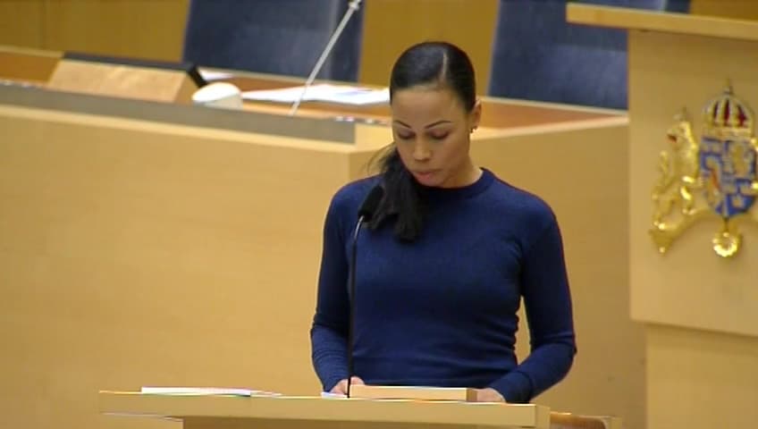 Stillbild från Interpellationsdebatt, Statliga institutioner och fake news