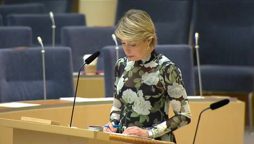 Stillbild från Interpellationsdebatt, Ensamståendes rätt till assisterad befruktning