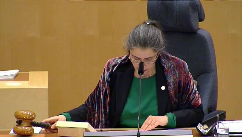 Stillbild från Debatt om förslag, Ett mer effektivt informationsutbyte vid Nationellt centrum för terrorhotbedömning