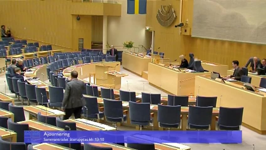 Stillbild från Interpellationsdebatt, Landsbygdens villkor