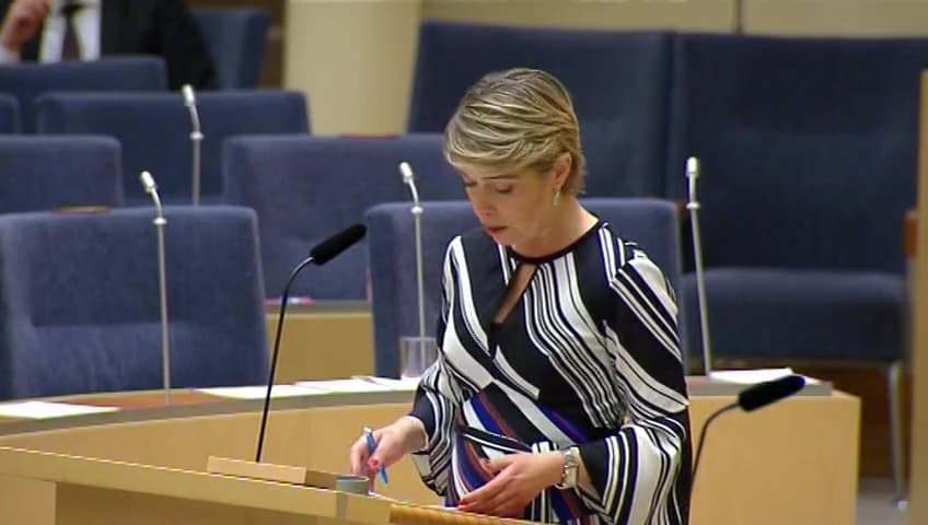Stillbild från Interpellationsdebatt, Placeringen av EU:s läkemedelsmyndighet