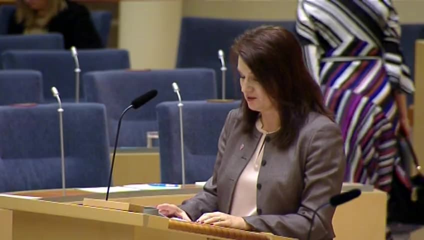 Stillbild från Interpellationsdebatt, EU:s framtida utveckling