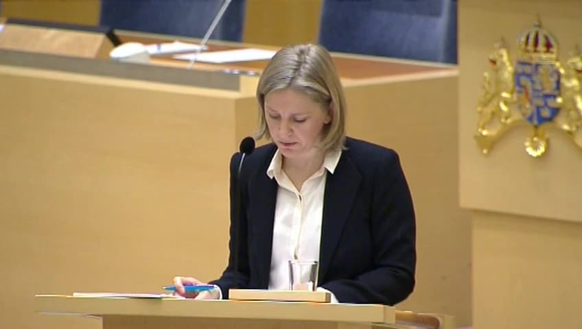Stillbild från Interpellationsdebatt, Mikroplast