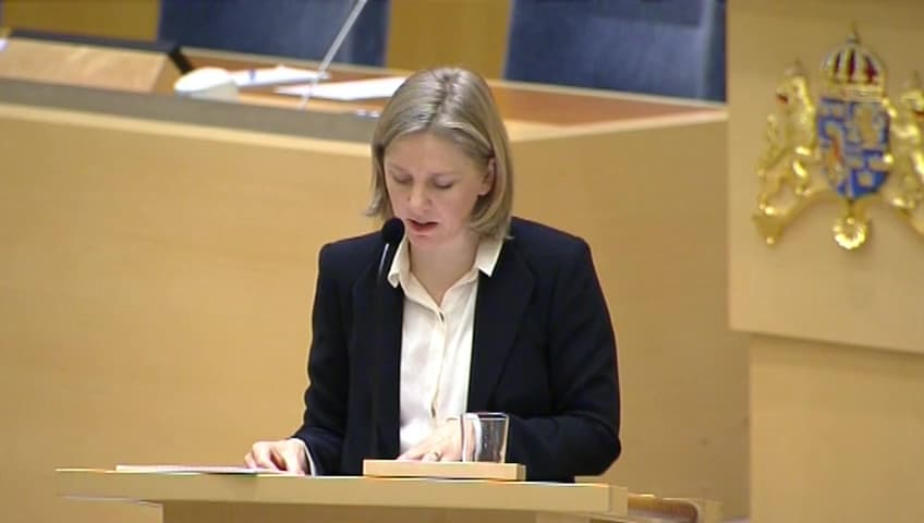 Stillbild från Interpellationsdebatt, Rening av dieselbilar