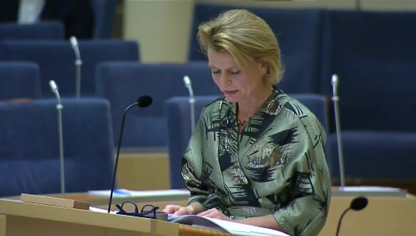 Stillbild från Interpellationsdebatt, Brist på äldreboenden