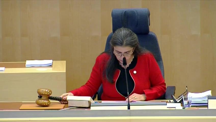 Stillbild från Debatt om förslag, Rätt för Riksdagsförvaltningen att upplåta bostadslägenheter i fastigheter med annan ägare