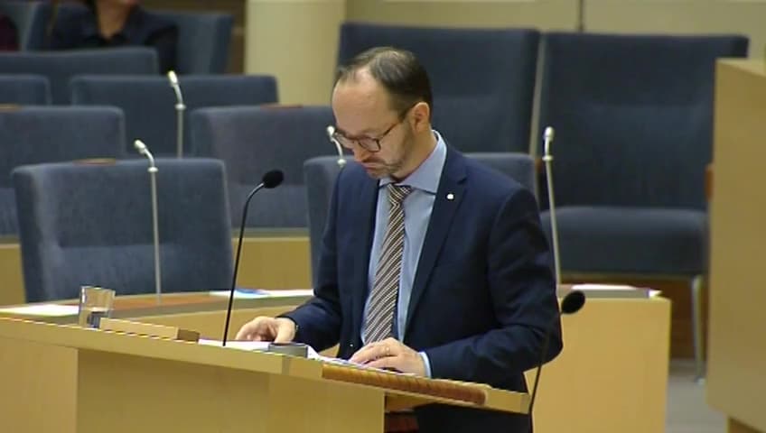 Stillbild från Interpellationsdebatt, Trafiksatsningar