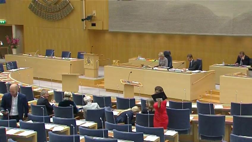 Stillbild från Debatt om förslag, Reglerna om finansiering av kärnavfallshanteringen