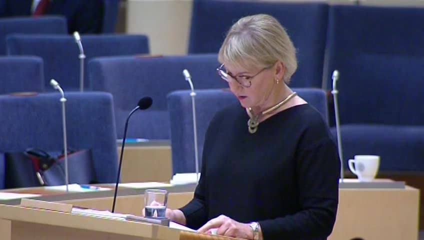 Stillbild från Interpellationsdebatt, Autonoma vapensystem