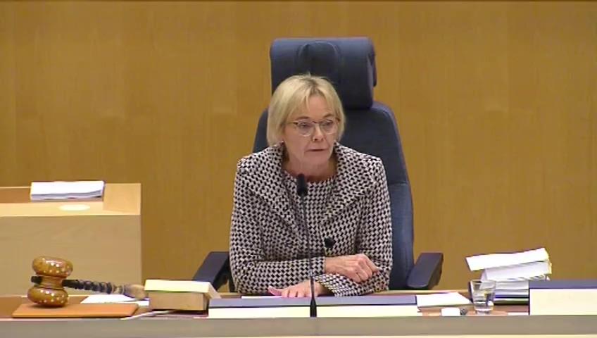 Stillbild från Debatt om förslag, Vissa socialförsäkringsfrågor