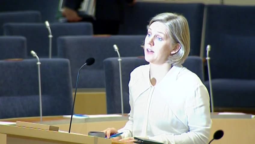 Stillbild från Interpellationsdebatt, Stranderosion