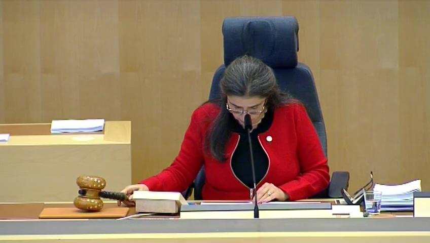 Stillbild från Debatt om förslag, Kriminalvårdssekretess