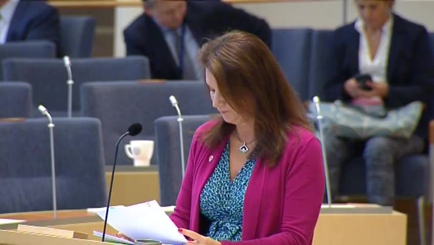 Stillbild från Interpellationsdebatt, Svenskt snus i EU 