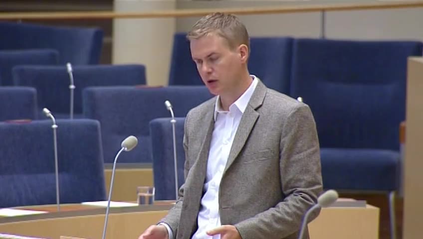 Stillbild från Interpellationsdebatt, Avgiftsfri skola för alla