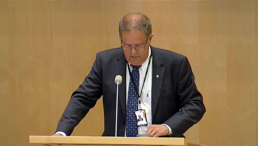 Stillbild från Debatt om förslag, Explosiva varor - Tullverkets befogenheter vid inre gräns