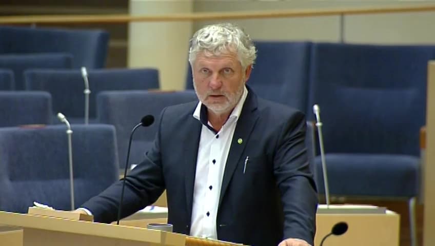 Stillbild från Interpellationsdebatt, Företagskonkurser i byggbranschen