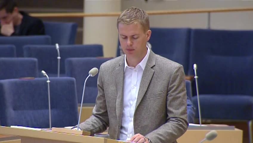 Stillbild från Interpellationsdebatt, Elevers individuella inflytande