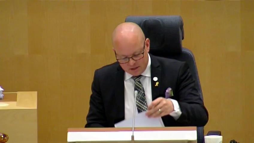 Stillbild från Debatt om förslag, Ett starkare skydd mot orättvisa betalningsanmärkningar