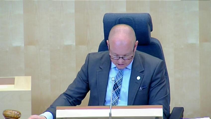 Stillbild från Debatt om förslag, Tillsyn och kontroll på hälso- och miljöområdet inom försvaret