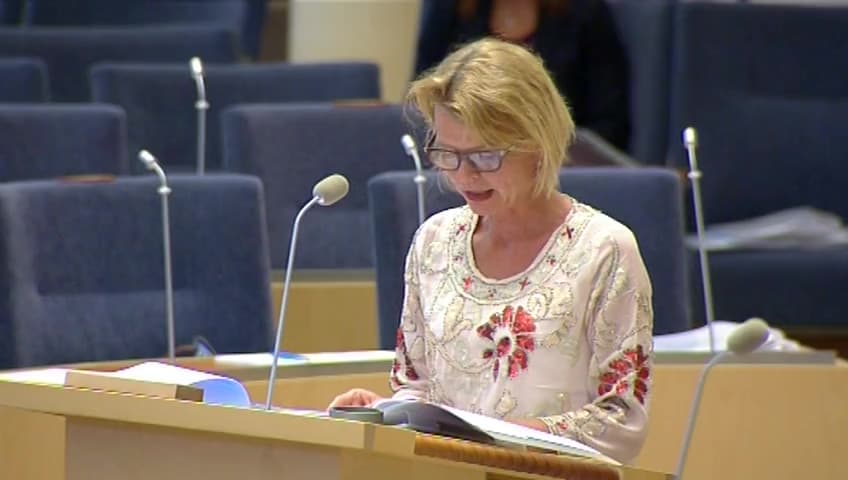 Stillbild från Interpellationsdebatt, Jämställdhetsmyndigheten